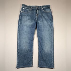 7 For All Mankind Slimmy Slim Straight Jeans Mens 36 Medium Wash